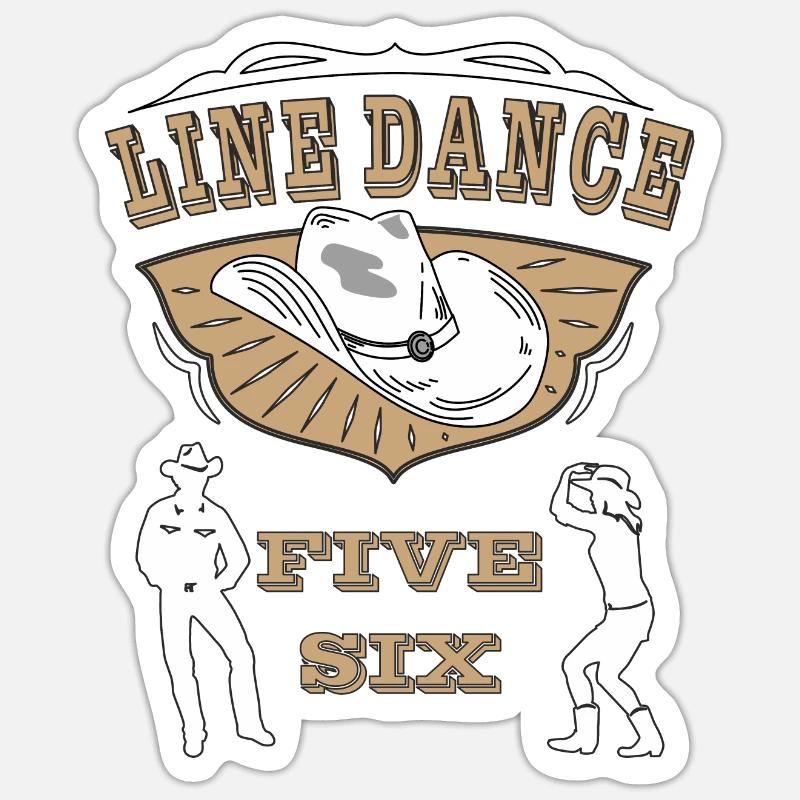 LINE DANCE Sticker size S (10 x 10 cm)