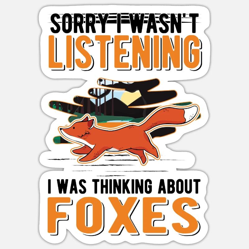 Fuchs Gift Sticker size S (10 x 10 cm)