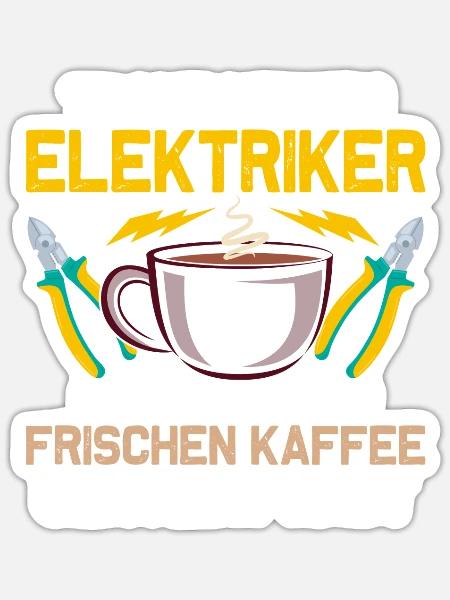Traue keinem Elektriker Elektro Elektroniker - Sticker Größe S (10 x 10 cm) - Mattweiß