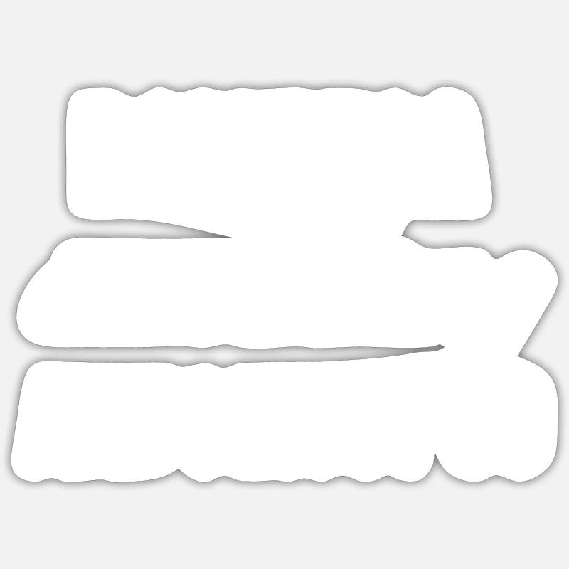 Dominique - Sticker taille S (10 x 10 cm) - blanc mat