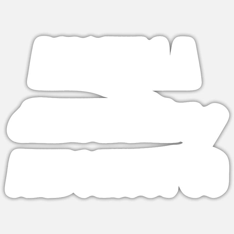 Anguilla - Sticker taille S (10 x 10 cm) - blanc mat