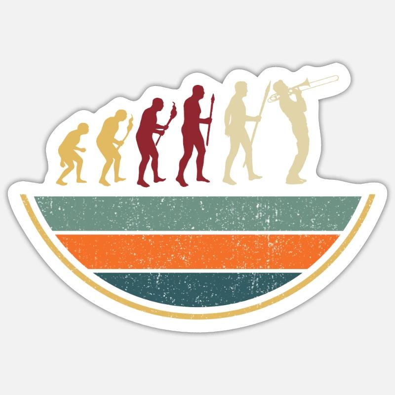 Trombone Sticker size S (10 x 10 cm)