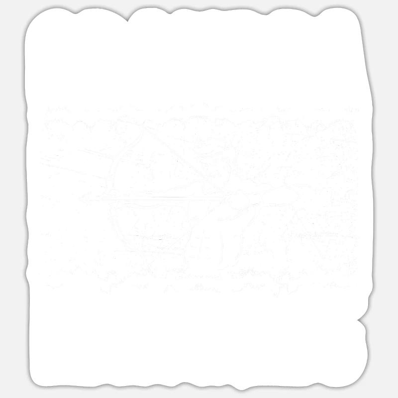 Bogenschütze Bogensport Pfeil Bogen Bogenschießen Sticker Größe S (10 x 10 cm)