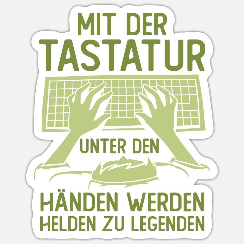 Programmierer Coder Software Entwickler - Sticker Größe S (10 x 10 cm) - Mattweiß