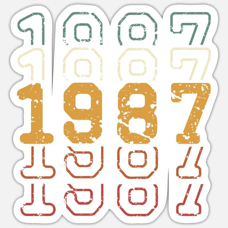 1987 Sticker taille S (10 x 10 cm)