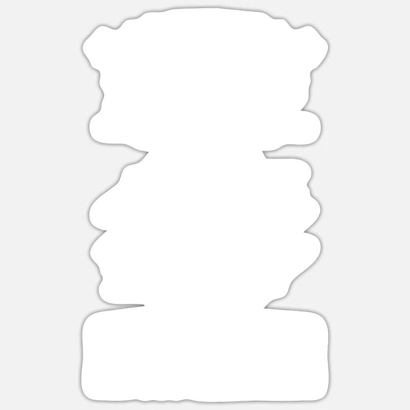 Golfe - Sticker taille S (10 x 10 cm) - blanc mat
