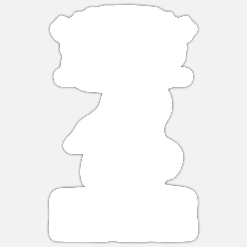 Dart - Sticker size S (10 x 10 cm) - white matte