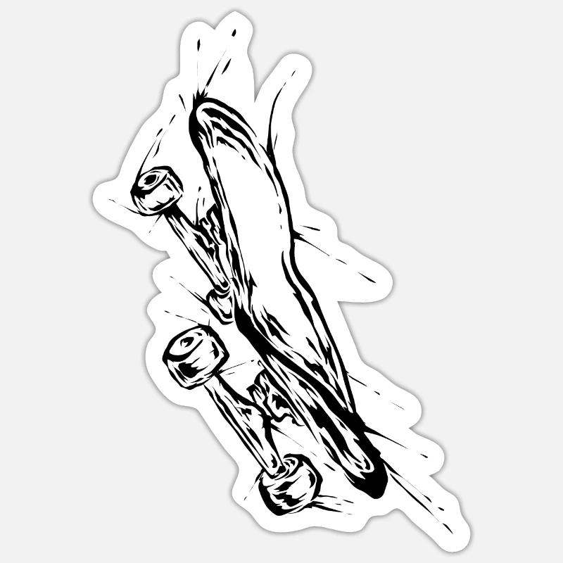 Skateboard Sticker size S (10 x 10 cm)