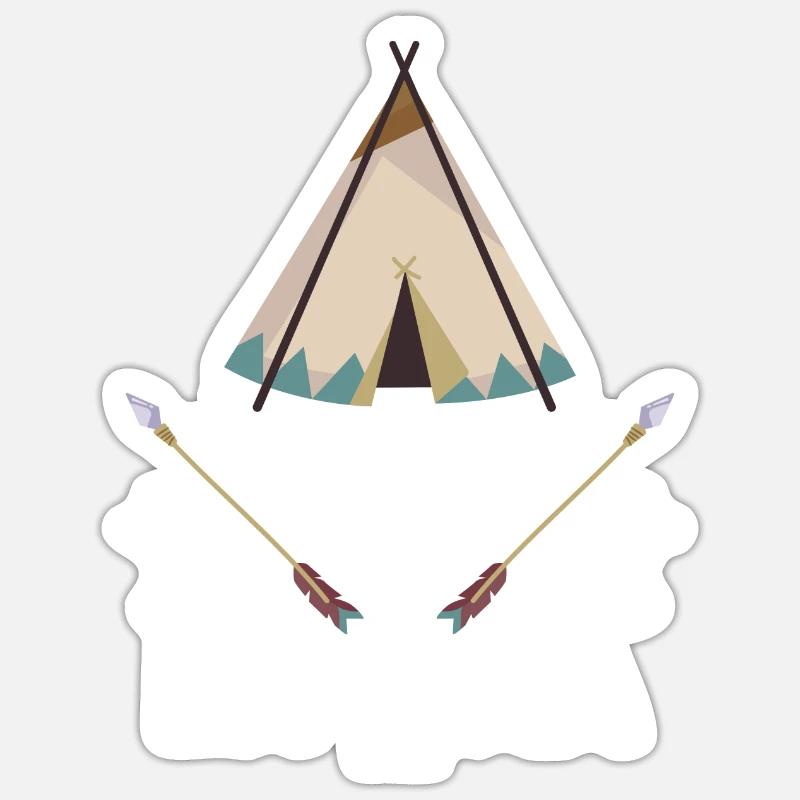 Amérindiens c’est dans mon ADN Sticker taille S (10 x 10 cm)