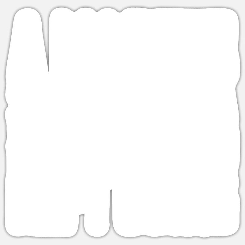 Une maîtresse couturière - Sticker taille S (10 x 10 cm) - blanc mat