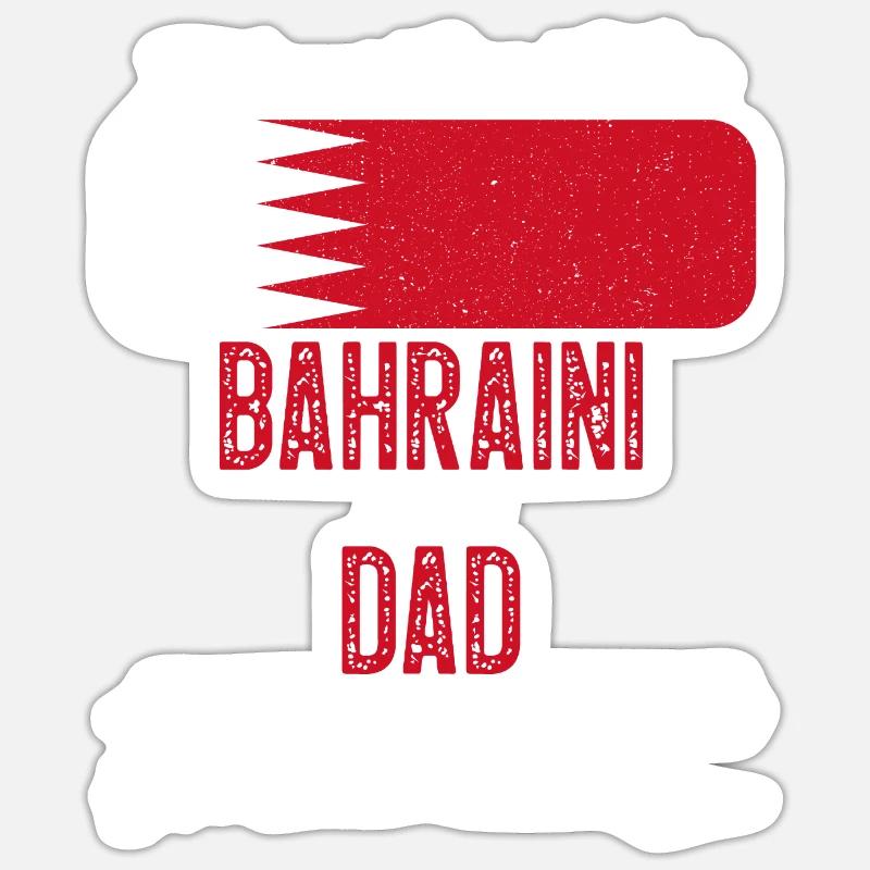 Bahraini Dad - Sticker size S (10 x 10 cm) - white matte