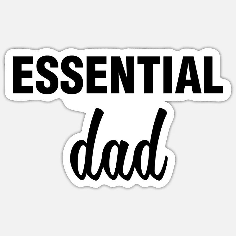 Essential Dad Step Father - Sticker size S (10 x 10 cm) - white matte