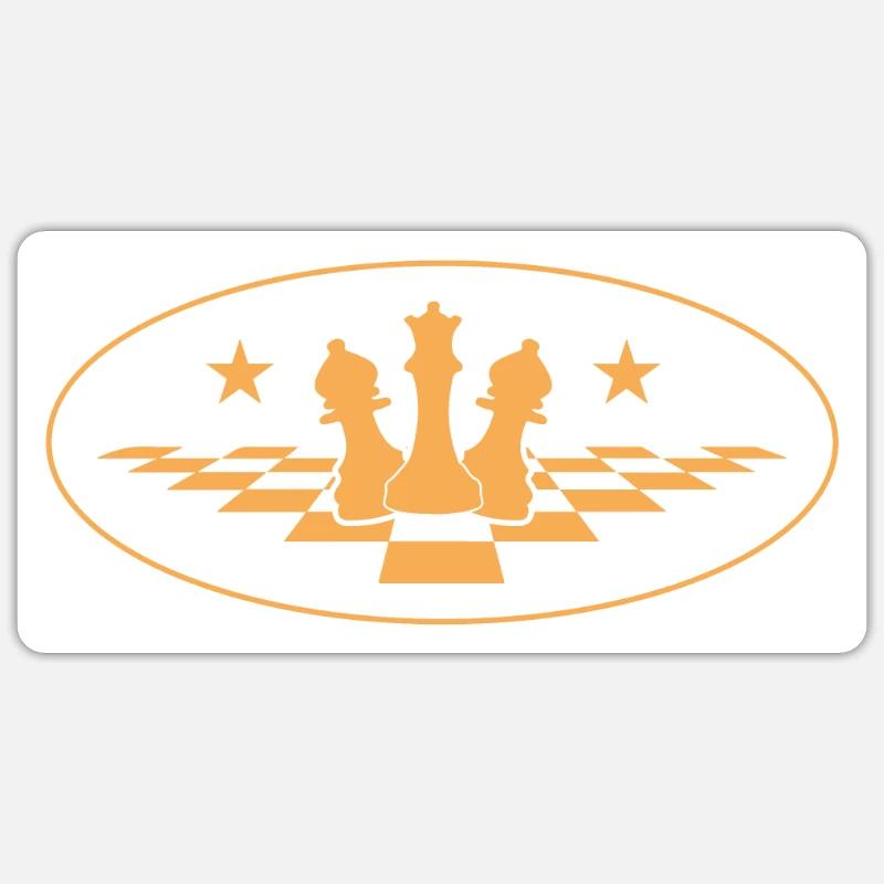 Chess Player - Sticker size S (10 x 10 cm) - white matte