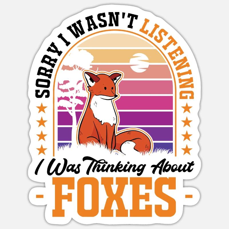 Fuchs Gift - Sticker size S (10 x 10 cm) - white matte