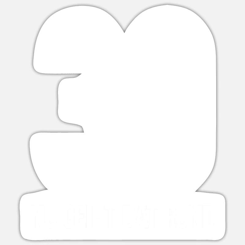 30 Nu Geiht Dat Rund - 50 Geburtstag Plattdeutsch - Sticker Größe S (10 x 10 cm) - Mattweiß