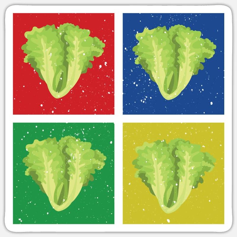 Lettuce - Sticker size S (10 x 10 cm) - white matte