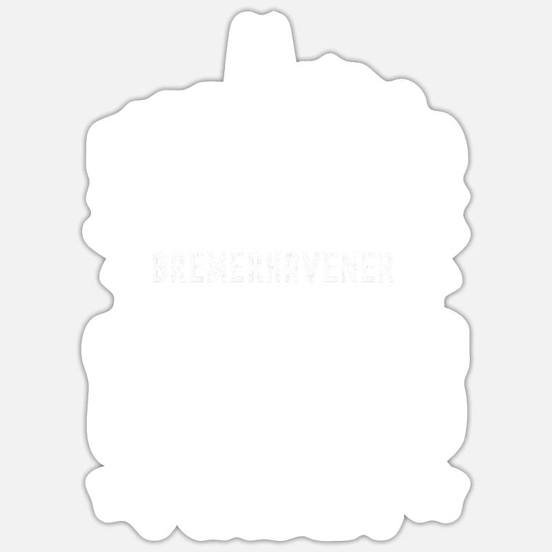 Bremenerhaven - Sticker Größe S (10 x 10 cm) - Mattweiß