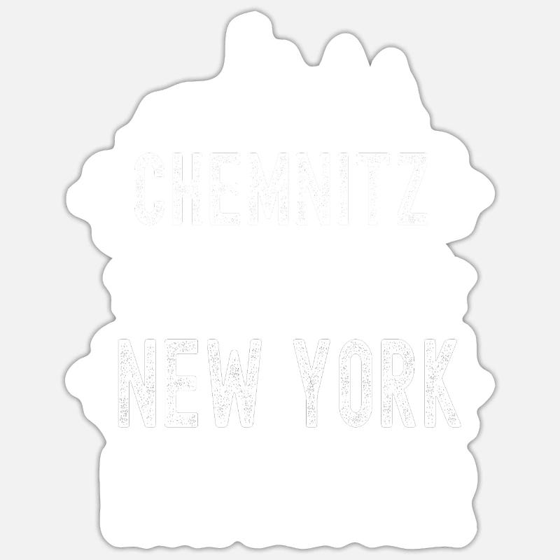 Chemnitz - Sticker Größe S (10 x 10 cm) - Mattweiß