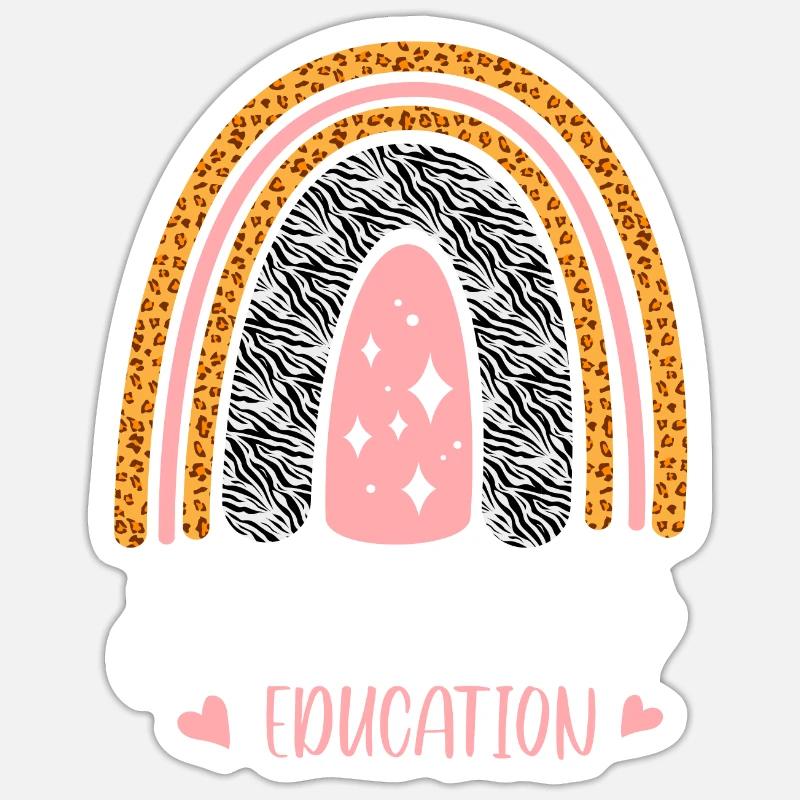 Conception de l’éducation de l’enfance en difficulté pour l’éducation de l’enfance en - Sticker taille S (10 x 10 cm) - blanc mat