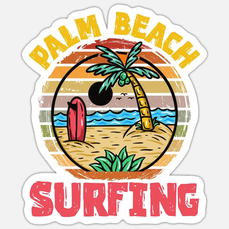 Palm trees Sticker size S (10 x 10 cm)