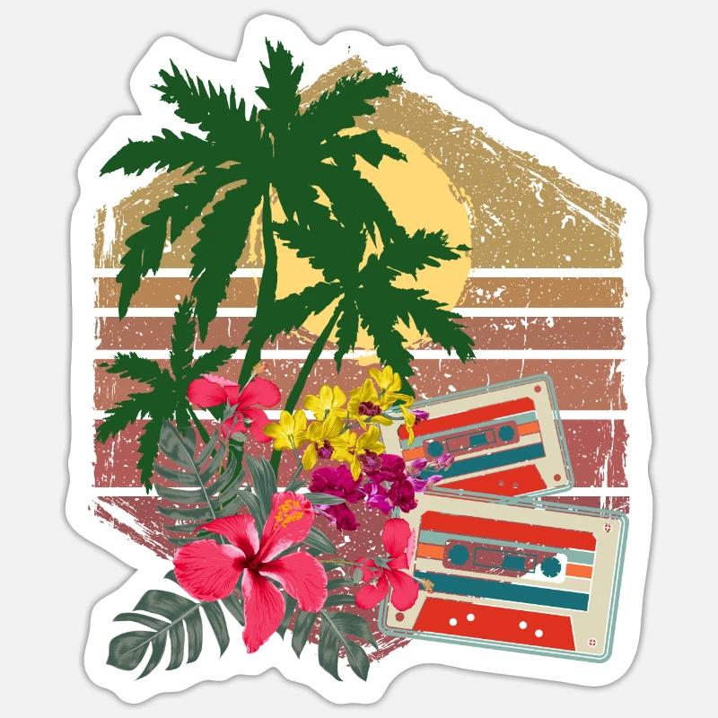Palm trees Sticker size S (10 x 10 cm)