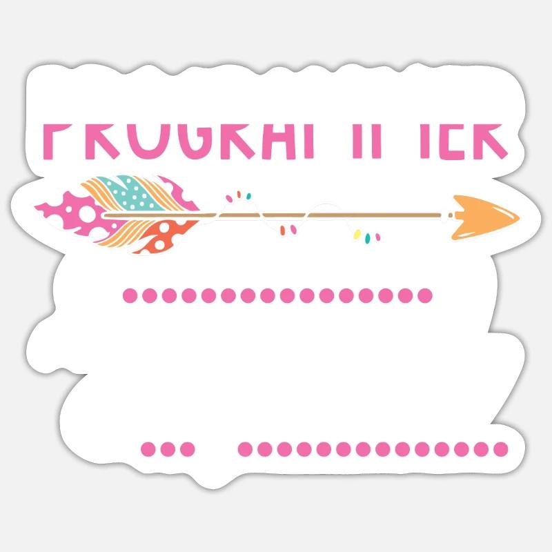 Équipe féminine du groupe de programmeurs Sticker taille S (10 x 10 cm)