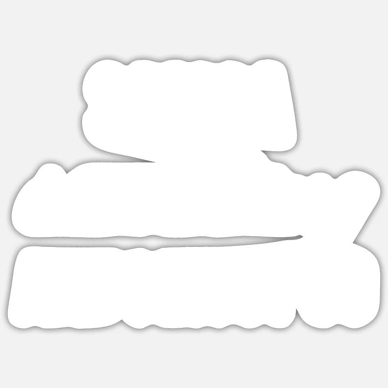 Samoa - Sticker taille S (10 x 10 cm) - blanc mat