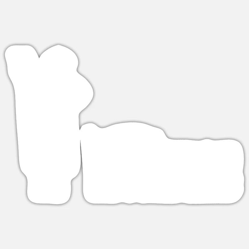 Moi et mes disciples éleveurs de cochons cochons - Sticker taille S (10 x 10 cm) - blanc mat