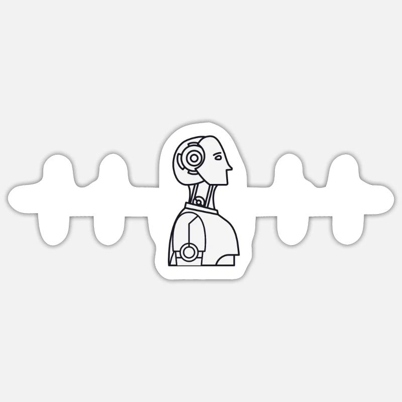 Robots robotiques Droid Builder et robotique Sticker taille S (10 x 10 cm)