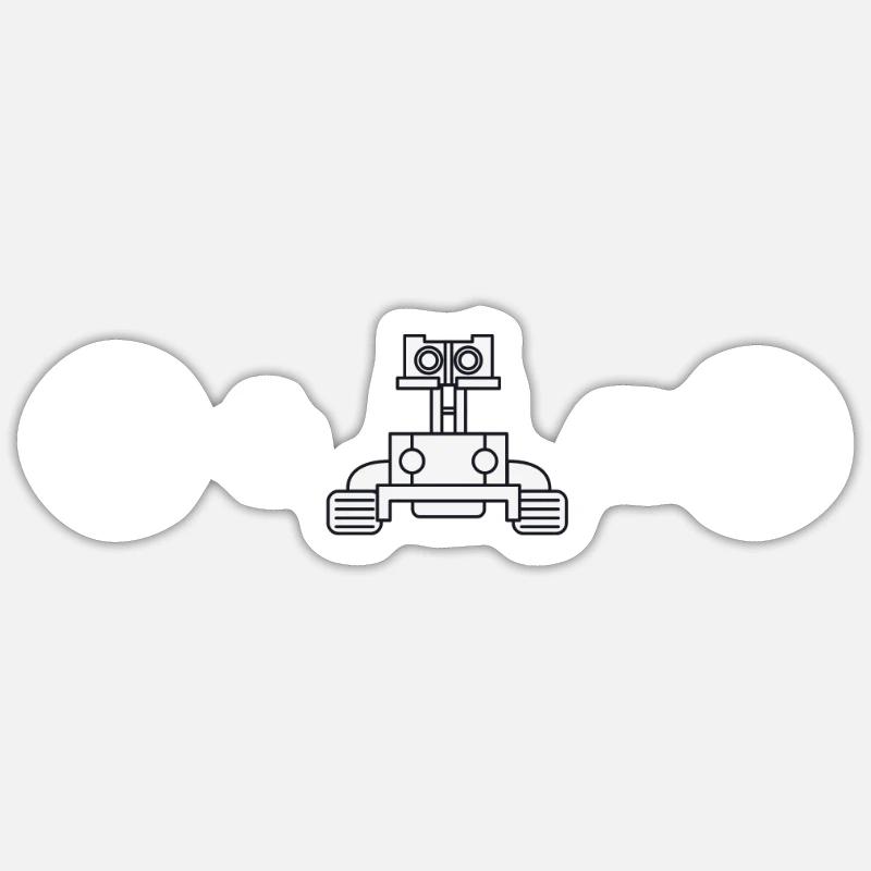 Robotics Robots Droid Builder And Robotics - Sticker Größe S (10 x 10 cm) - Mattweiß