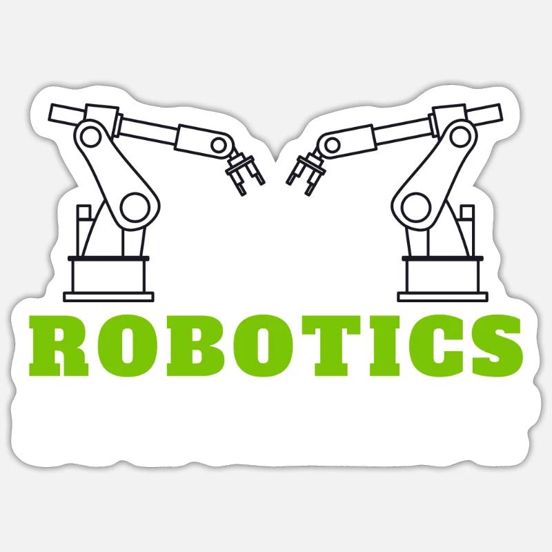 Robotics Robots Droid Builder And Robotics Sticker Größe S (10 x 10 cm)