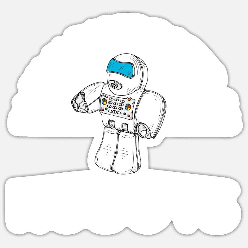 Robotics Robots Droid Builder And Robotics Sticker Größe S (10 x 10 cm)