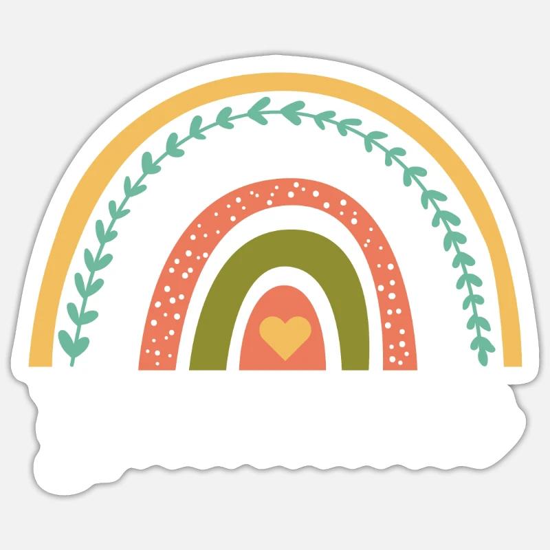 Großmutter-regenbogen-entwurf Für Nanny Der Mutter Sticker Größe S (10 x 10 cm)