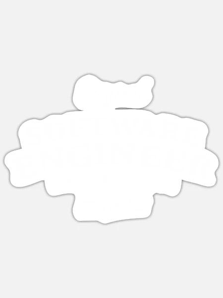 Software Engineer Lustige Berufsbezeichnung Beruf - Sticker Größe S (10 x 10 cm) - Mattweiß