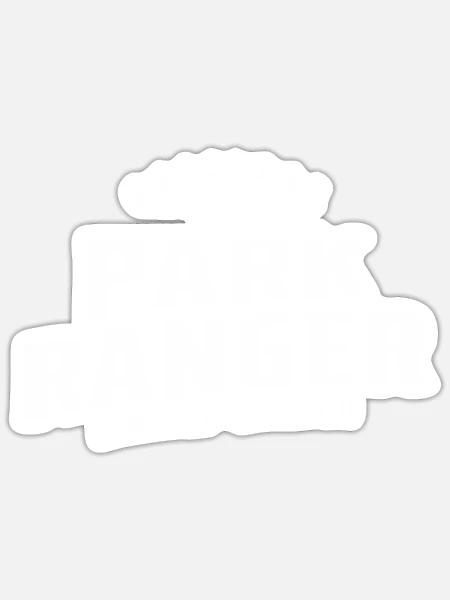 Park Ranger Lustige Berufsbezeichnung Beruf Geburtstag - Sticker Größe S (10 x 10 cm) - Mattweiß
