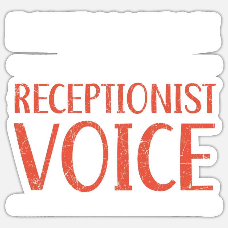 Ne me faites pas utiliser mon travail de réceptionniste vocal Sticker taille S (10 x 10 cm)