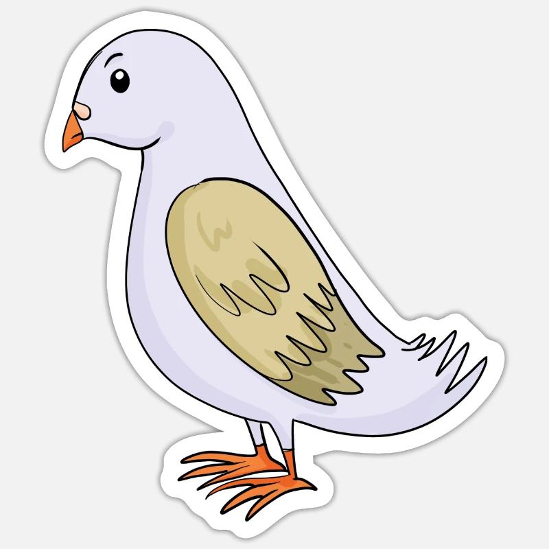 Colombe Sticker taille S (10 x 10 cm)