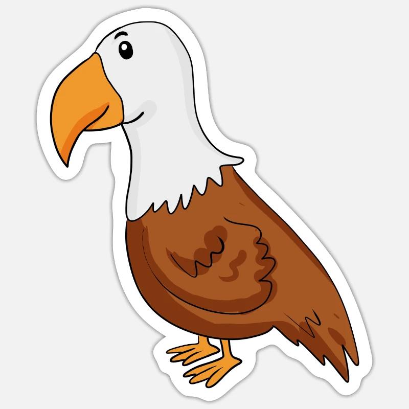 Aigle - Sticker taille S (10 x 10 cm) - blanc mat