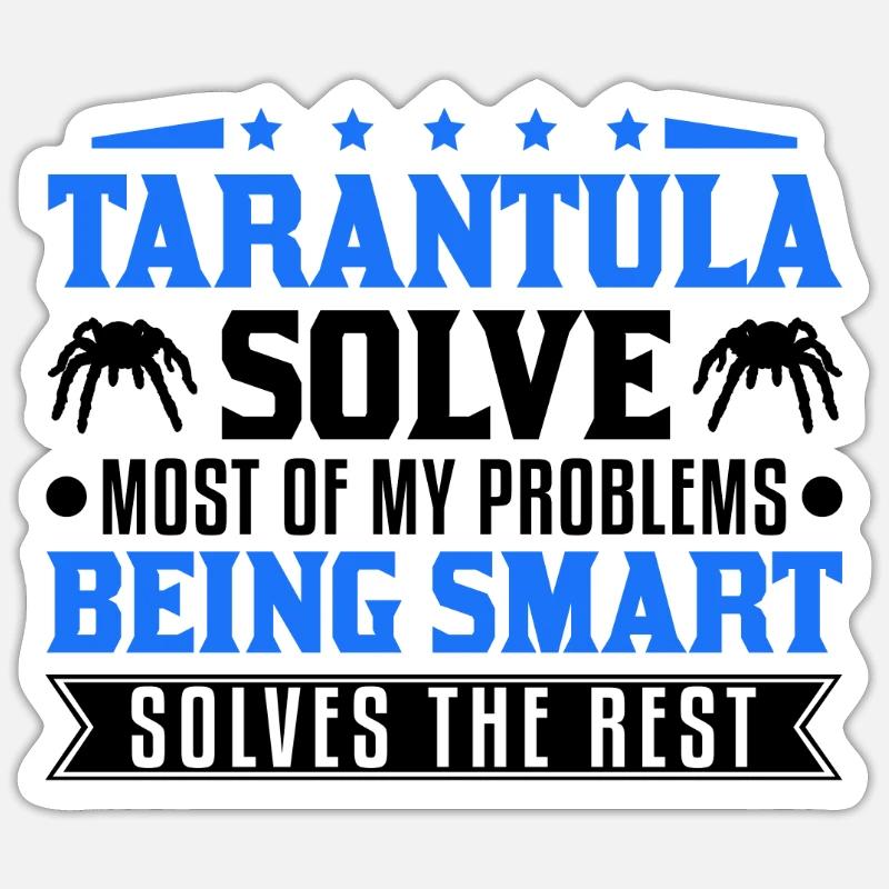Tarentule Araignée Tarentule - Sticker taille S (10 x 10 cm) - blanc mat