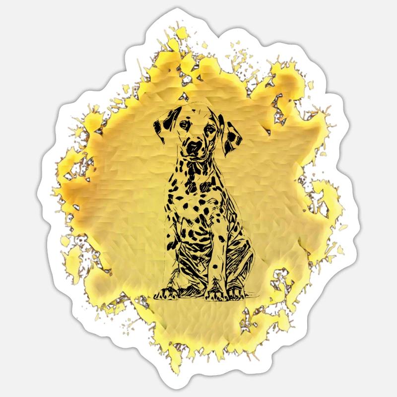 Dalmate Sticker taille S (10 x 10 cm)