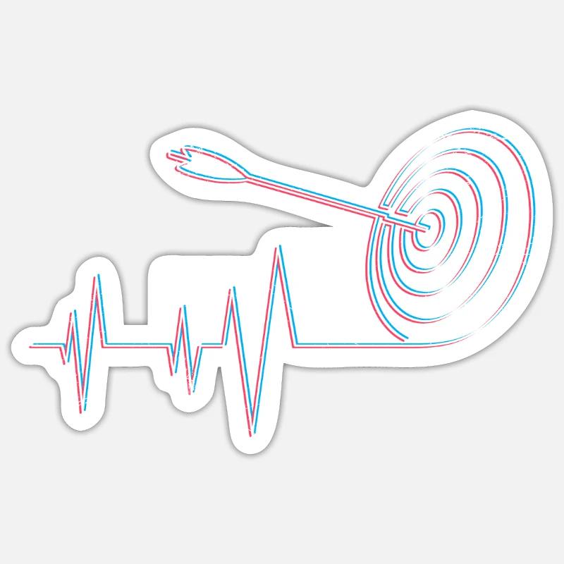 Archery Target Arrow Bow Archer Sticker size S (10 x 10 cm)