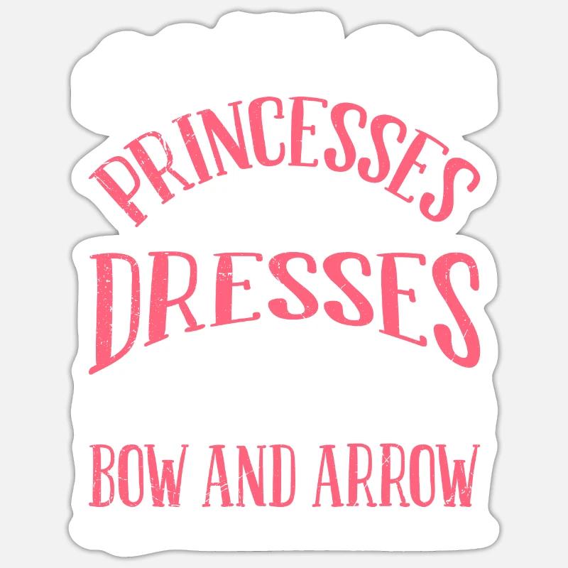 Princesse avec arc et flèche archer Sticker taille S (10 x 10 cm)