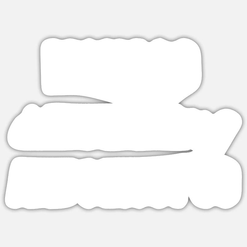 Monaco - Sticker taille S (10 x 10 cm) - blanc mat