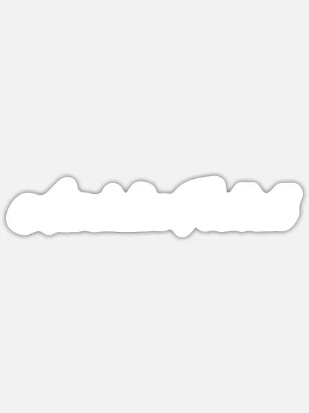 ACTING CURSIVE TEXT NOVELTY HOBBY - Sticker Größe S (10 x 10 cm) - Mattweiß