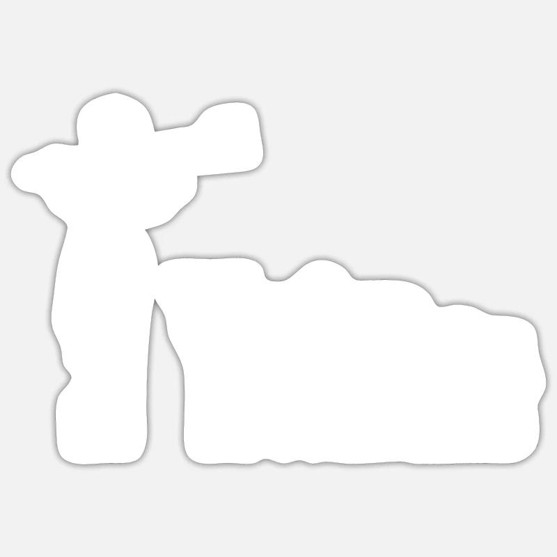 Moi et mes disciples Farmer Sheep Sheep Sticker taille S (10 x 10 cm)