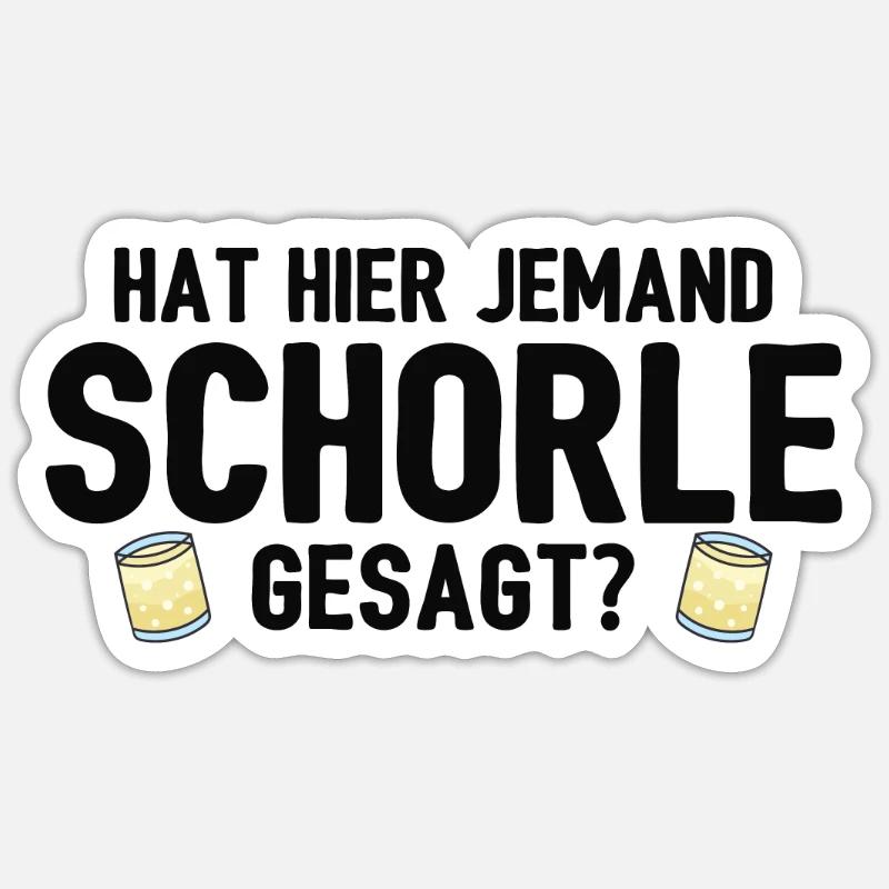 Weinschorle Schorle - Sticker size S (10 x 10 cm) - white matte