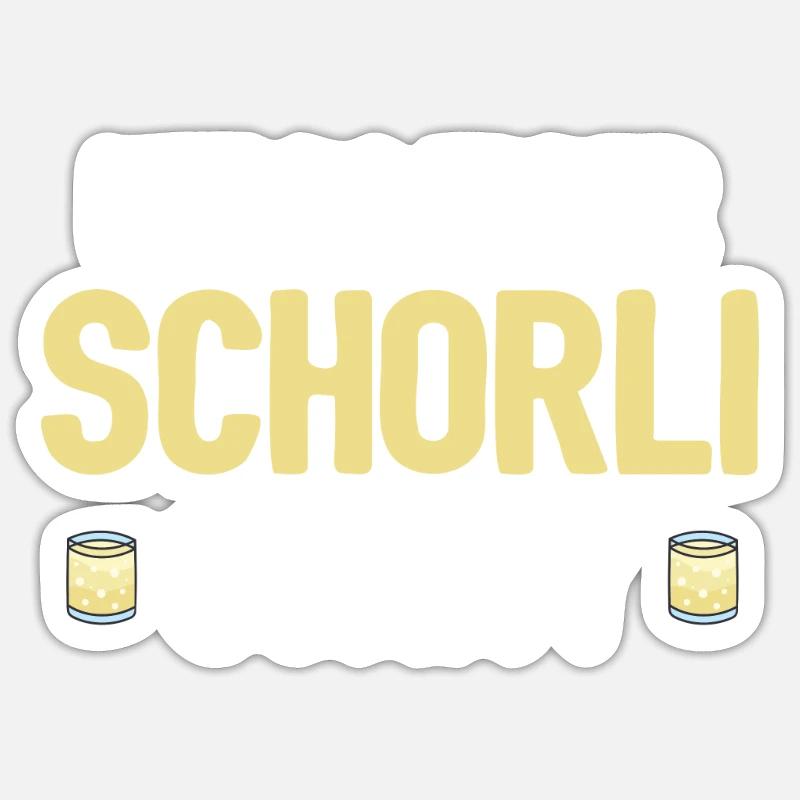 Weinschorle Schorle - Sticker size S (10 x 10 cm) - white matte