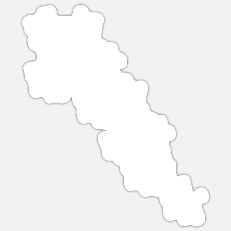 Starfall White Sticker size S (10 x 10 cm)