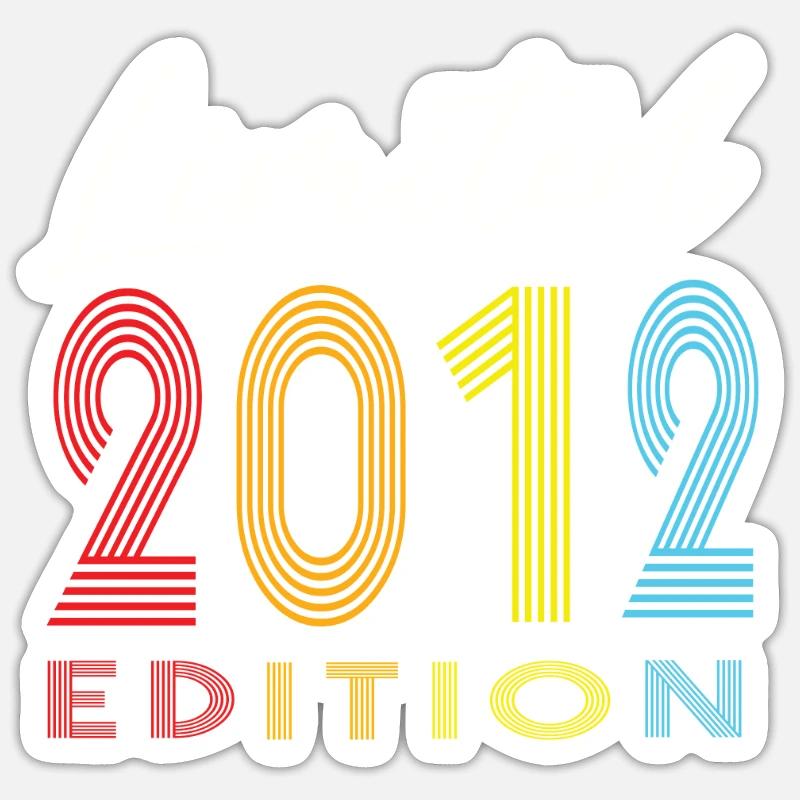 Édition limitée 2012 - Sticker taille S (10 x 10 cm) - blanc mat