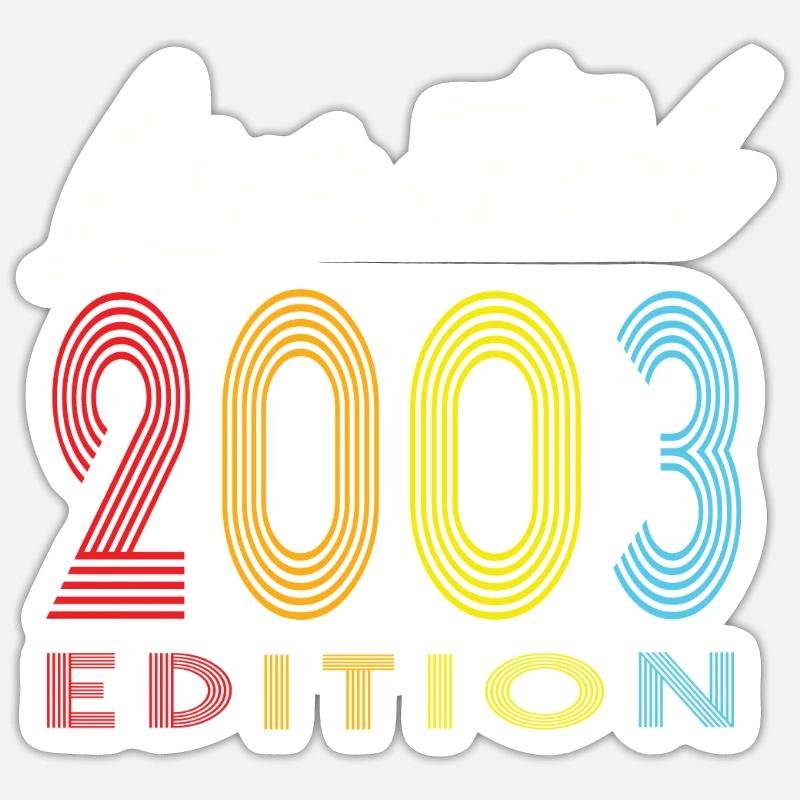 Édition limitée 2003 - Sticker taille S (10 x 10 cm) - blanc mat